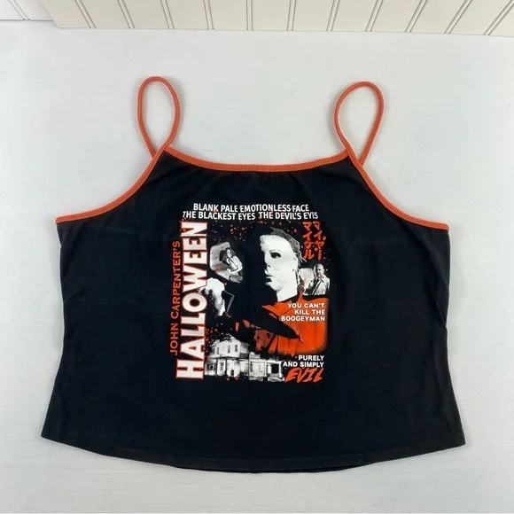 Ripple Junction John Carpenter’s Halloween Movie Graphic Black Tank Top Shirt XL - Picture 3 of 9